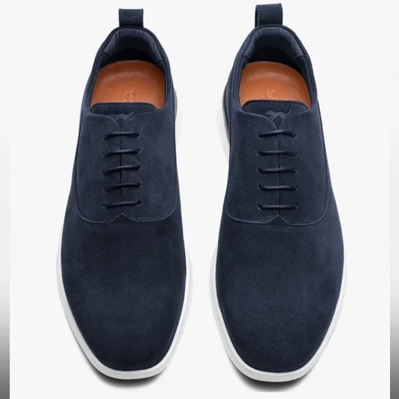 Wolf & Shepherd Italian Suede Cruise Mule Slip-On Men\'s Sneakers in Navy Blue Wolf & Shepherd | Shoes | Wolf Shepherd Navy Unisex Shoes  main image 3